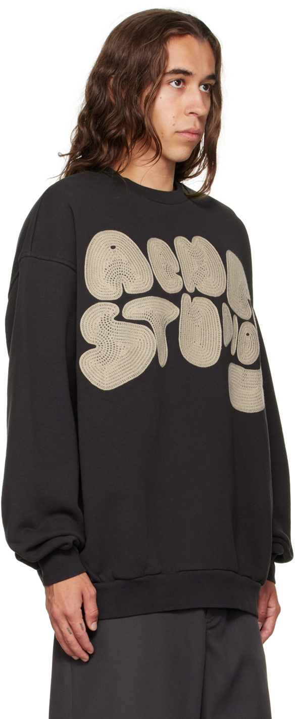 Acne Studios Gray Bubble Sweatshirt Acne Studios