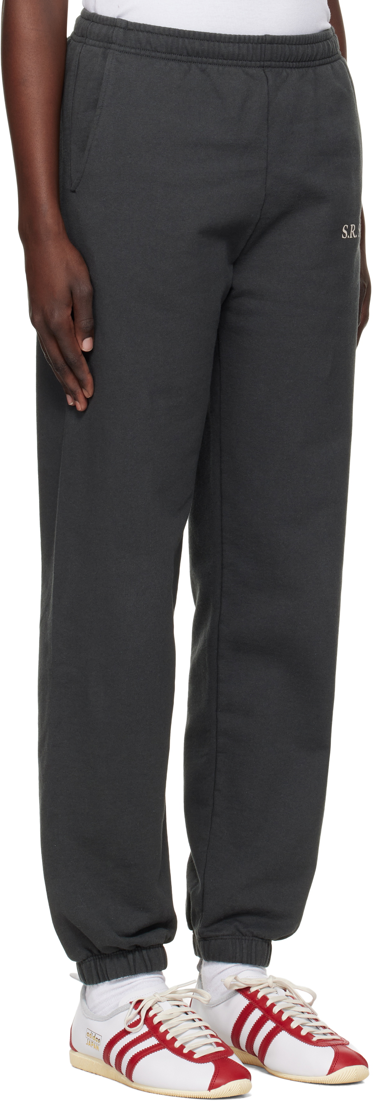 Sporty & Rich Black 'S.R. Sport' Sweatpants