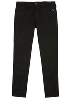 Replay Anbas Hyperflex Re-Used Slim-leg Jeans Black
