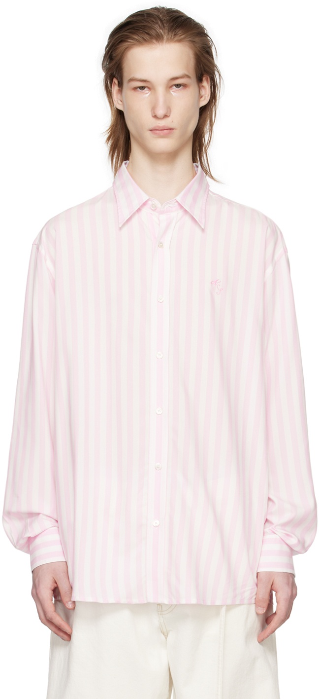 Photo: Acne Studios Pink Stripe Shirt