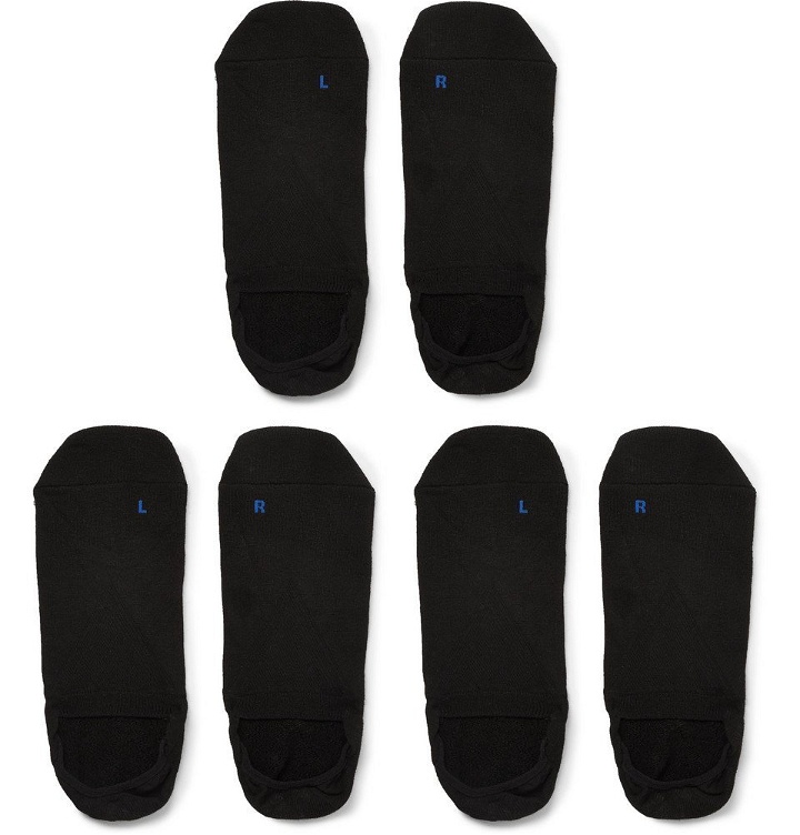 Photo: Falke - Three-Pack Cool Kick Stretch-Knit No-Show Socks - Black
