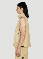 The North Face Black Series - Hooded Gilet Jacket in Beige