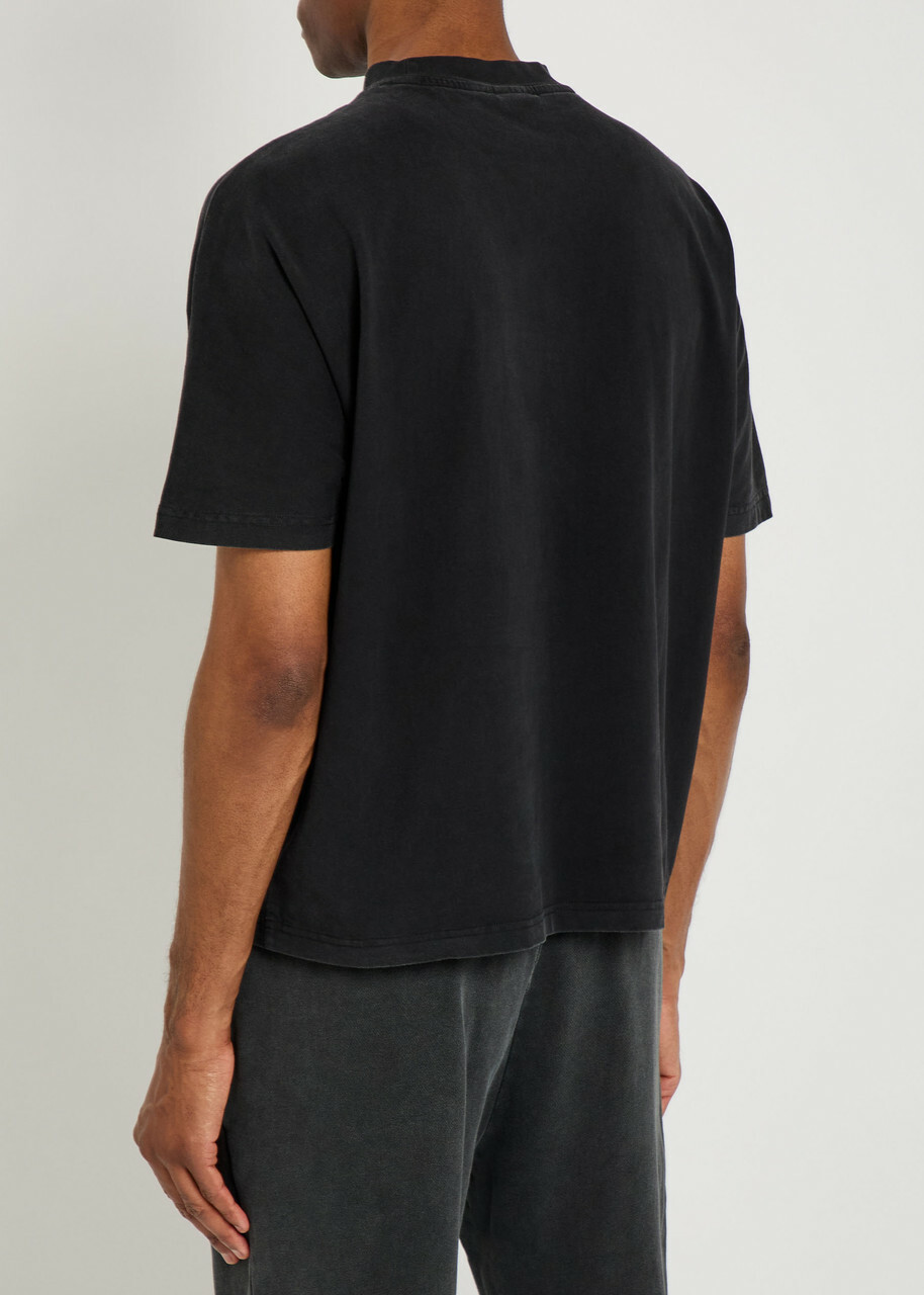 God Made Logo-print Cotton T-shirt Black