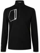 RLX Ralph Lauren - Stretch Recycled-Jersey Half-Zip Top - Black