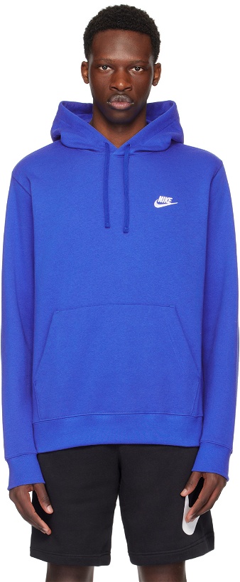 Photo: Nike Blue Embroidered Hoodie