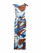 Manila Grace Womens Maxi dress Azure