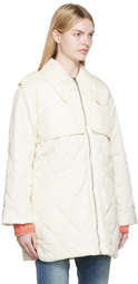 GANNI Off-White Quilted Jacket