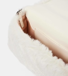 Roger Vivier Viv Choc embellished faux shearling wallet