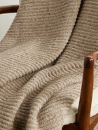 Inis Meáin - Ribbed Merino Wool and Cashmere-Blend Blanket