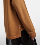Prada Oversized cotton piqué polo shirt