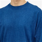 Blue Blue Japan Men's Itajime Slub Long Sleeve T-Shirt in Indigo