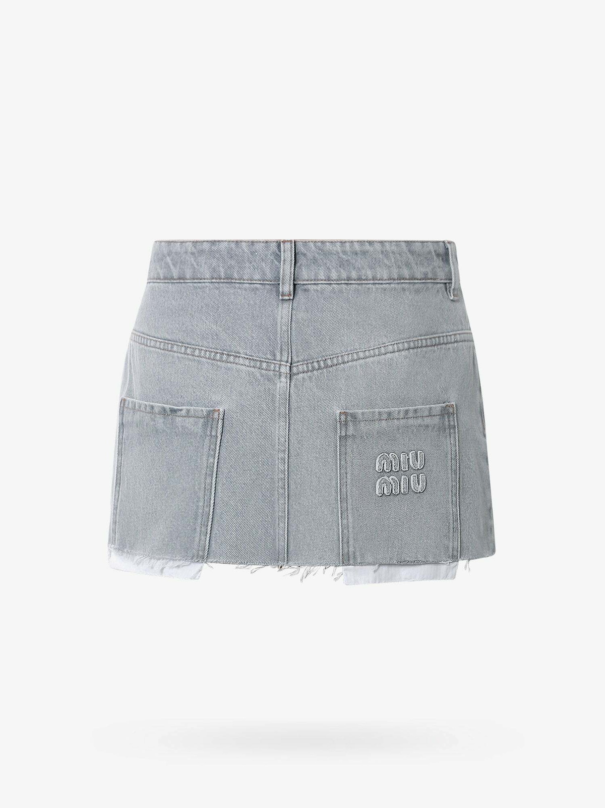 ミニスカート MIUMIU DARK GREY MOHAIR BLEND MINI SKIRT MIU MIU - Women Pleated Mini Skirt – Atelier New York