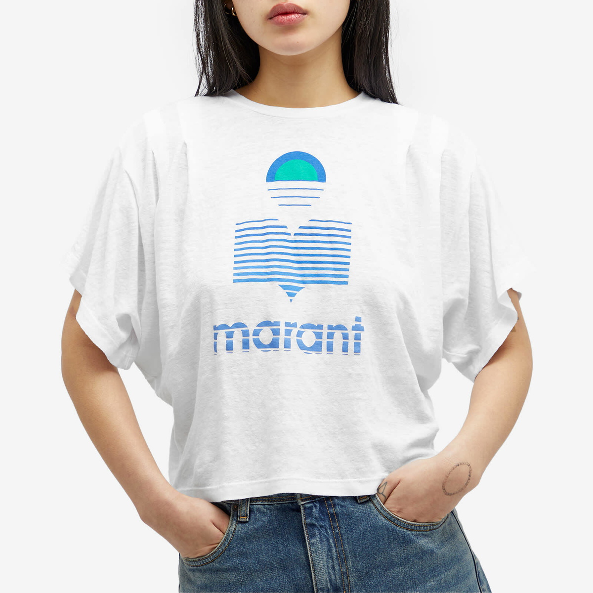 Isabel Marant Étoile Women's Kyanza tshirt in White Isabel