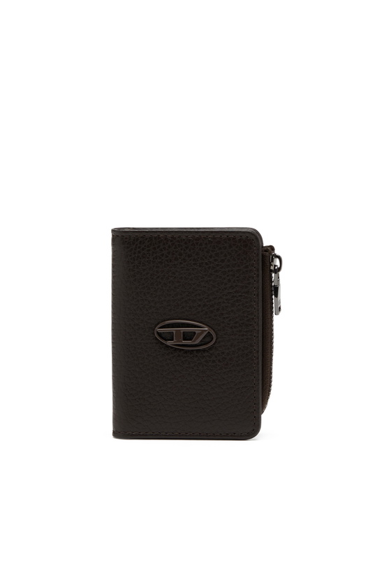 Photo: Diesel Leather card holder - Card cases Mens in Brown
