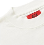 424 - Printed Cotton-Jersey T-Shirt - Neutrals