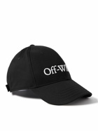 Off-White - Logo-Embroidered Cotton-Gabardine Baseball Cap - Black