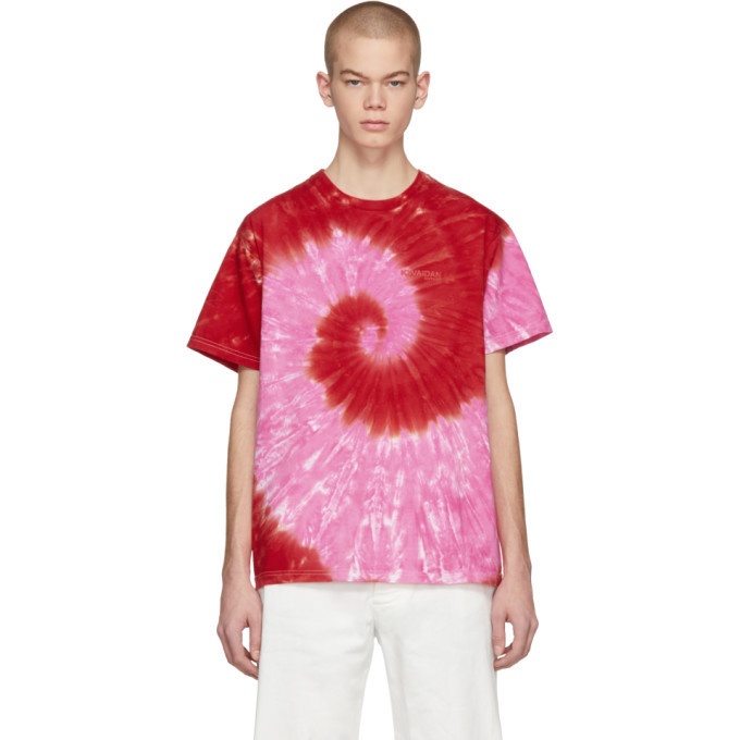 Photo: Kwaidan Editions SSENSE Exclusive Pink and Red Tie-Dye T-Shirt
