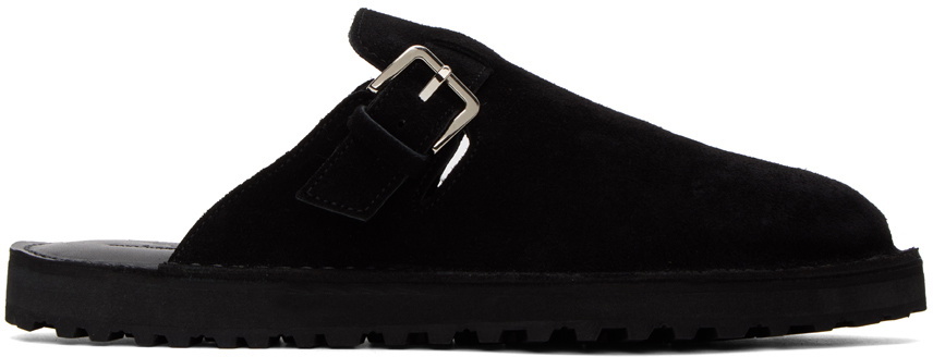 Comme des Garçons Homme Black Pin-Buckle Loafers