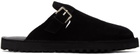 Comme des Garçons Homme Black Pin-Buckle Loafers