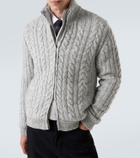 Herno Cable-knit wool jacket