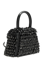 Self-portrait Micro Embellished Leather top Handle bag - Black - One Size