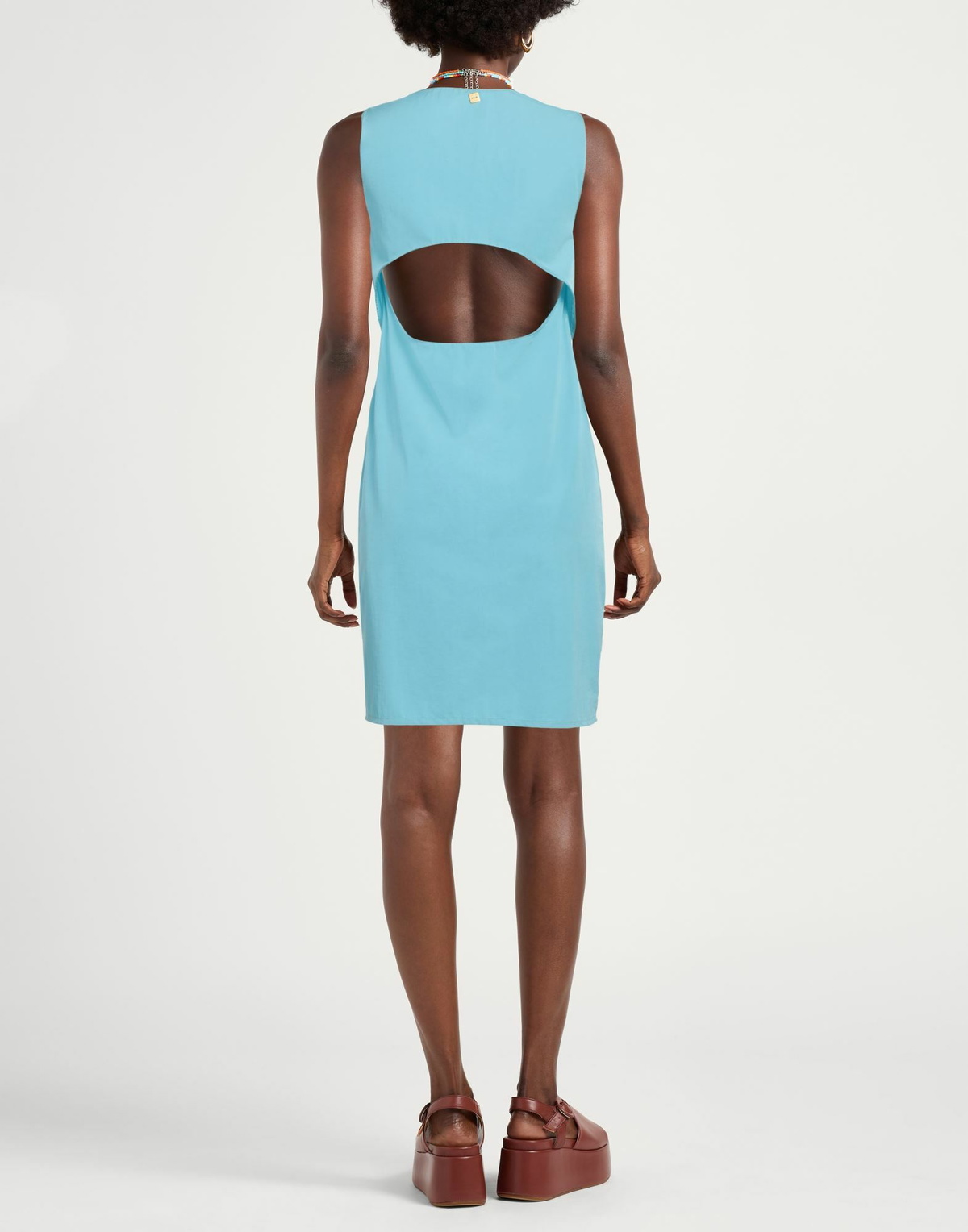 Manila Grace Womens Mini dress Turquoise