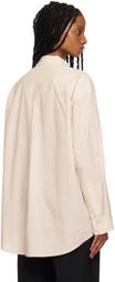 6397 Beige Oversized Shirt