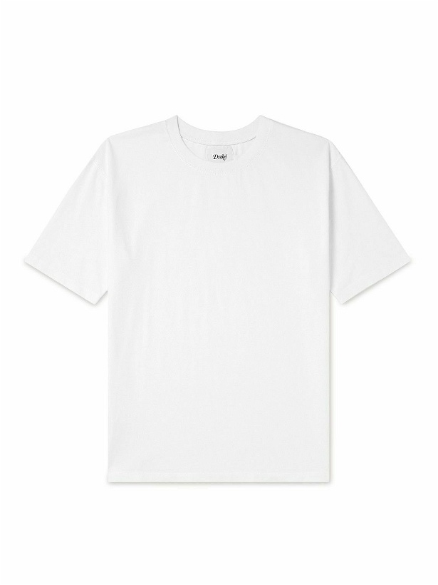 Photo: Drake's - Hiking Cotton-Jersey T-Shirt - White