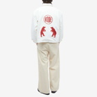 Bode Men's Boar Applique Jacket in Red/White