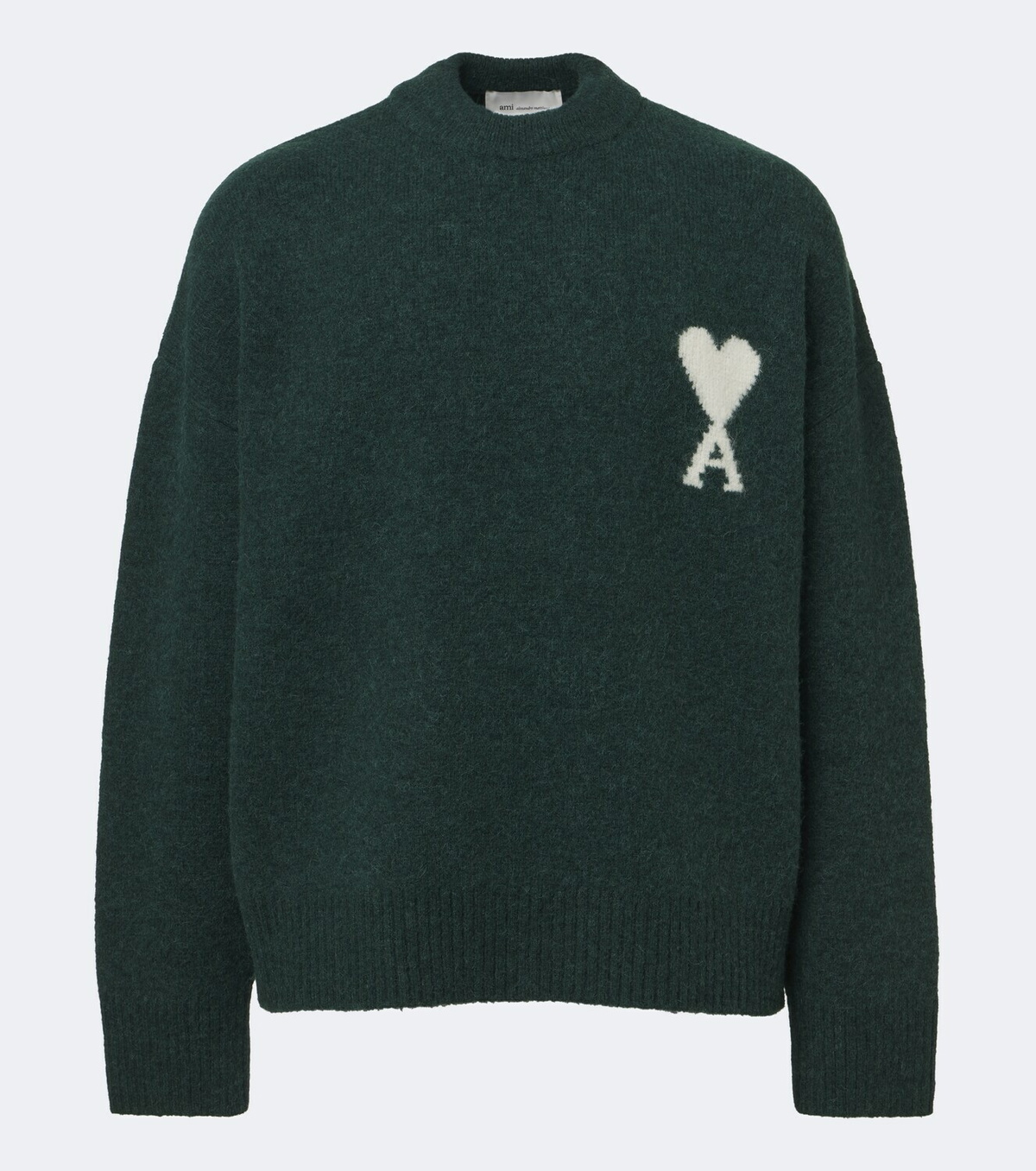 Ami Paris Ami de Cœur alpaca and wool-blend sweater
