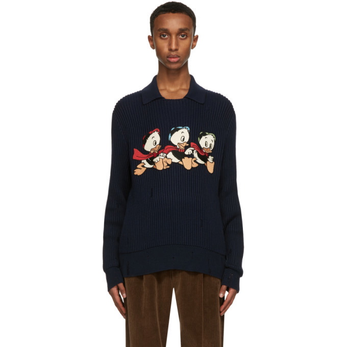 Gucci Navy Disney Donald Duck Sweater Gucci