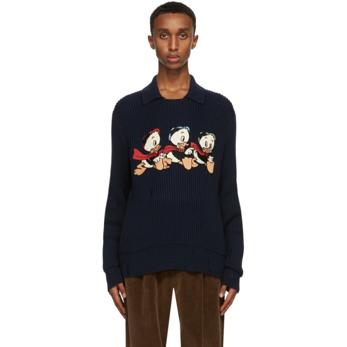 Photo: Gucci Navy Disney Edition Donald Duck Sweater