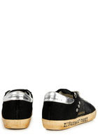 Golden Goose Super-Star Distressed Mesh Sneakers Black