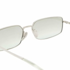 Prada Eyewear Women's A60S Sunglasses in Silver/Light Green Silver Gradient 