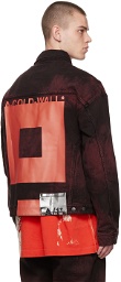 A-COLD-WALL* Black & Red Button Up Denim Jacket