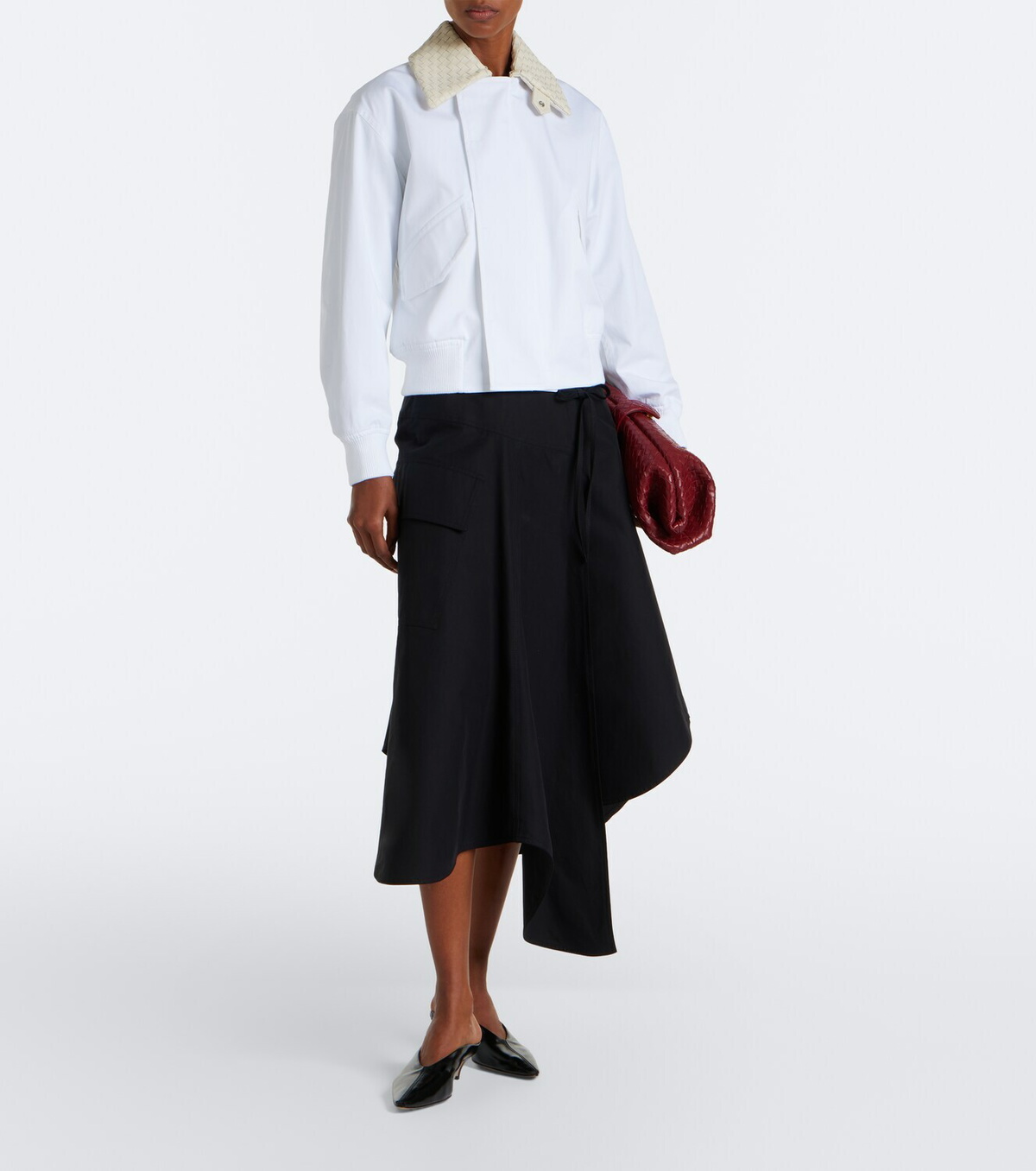 Bottega Veneta Intrecciato cotton blouson jacket