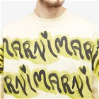 Marni Men's Big Logo Stripe T-Shirt in Pineapple