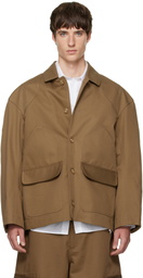 Simone Rocha Brown Daisy Workwear Field Jacket
