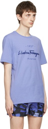 Salvatore Ferragamo Blue Cotton T-Shirt