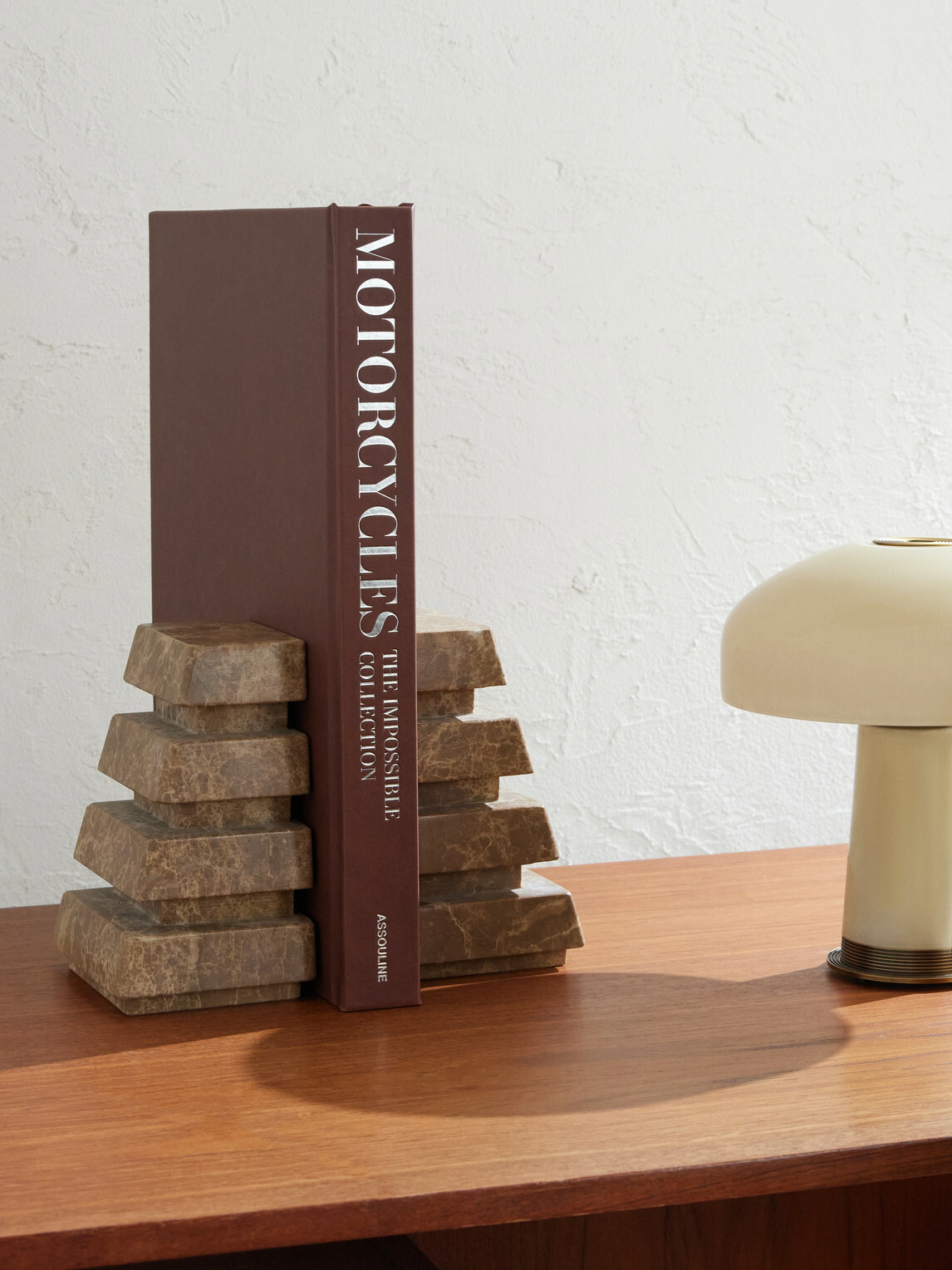 Soho Home - Alderman Emperador Set of Two Marble Bookends