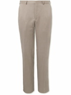 Brioni - Straight-Leg Silk and Linen-Blend Trousers - Neutrals