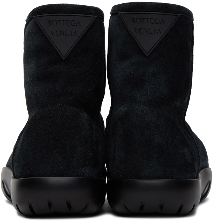 靴 BOTTEGA VENETA Bottega Veneta Black Snap Ankle Boots Bottega Veneta