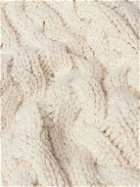 Brioni - Slim-Fit Cable-Knit Cotton Sweater - White