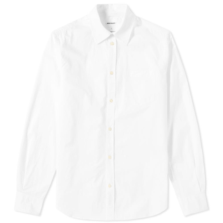 Photo: Norse Projects Osvald Classic Poplin Shirt White