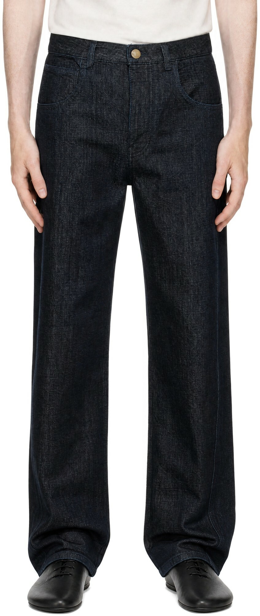 JACQUEMUS Navy La Casa 'Le de-Nîmes Scala' Jeans Jacquemus