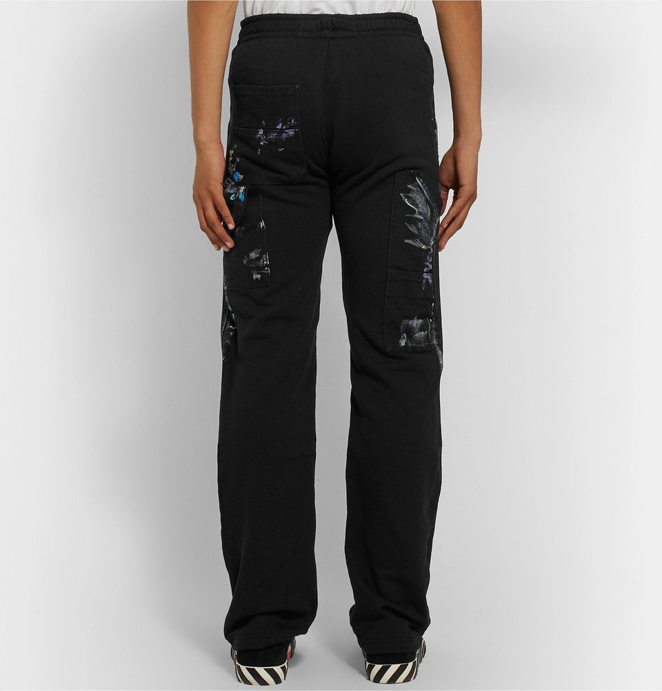 Off-White - Paint-Splattered Denim Jeans - Black