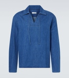 Commas Tie-neck denim shirt