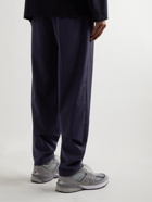 Aspesi - Fresco Tapered Stretch-Twill Trousers - Blue