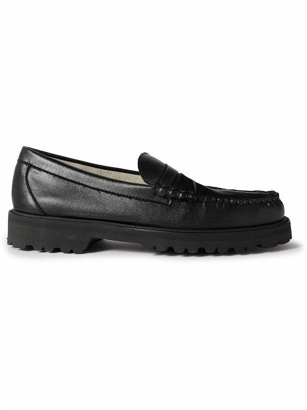 Photo: G.H. Bass & Co. - Weejun 90 Cactus Leather Penny Loafers - Black
