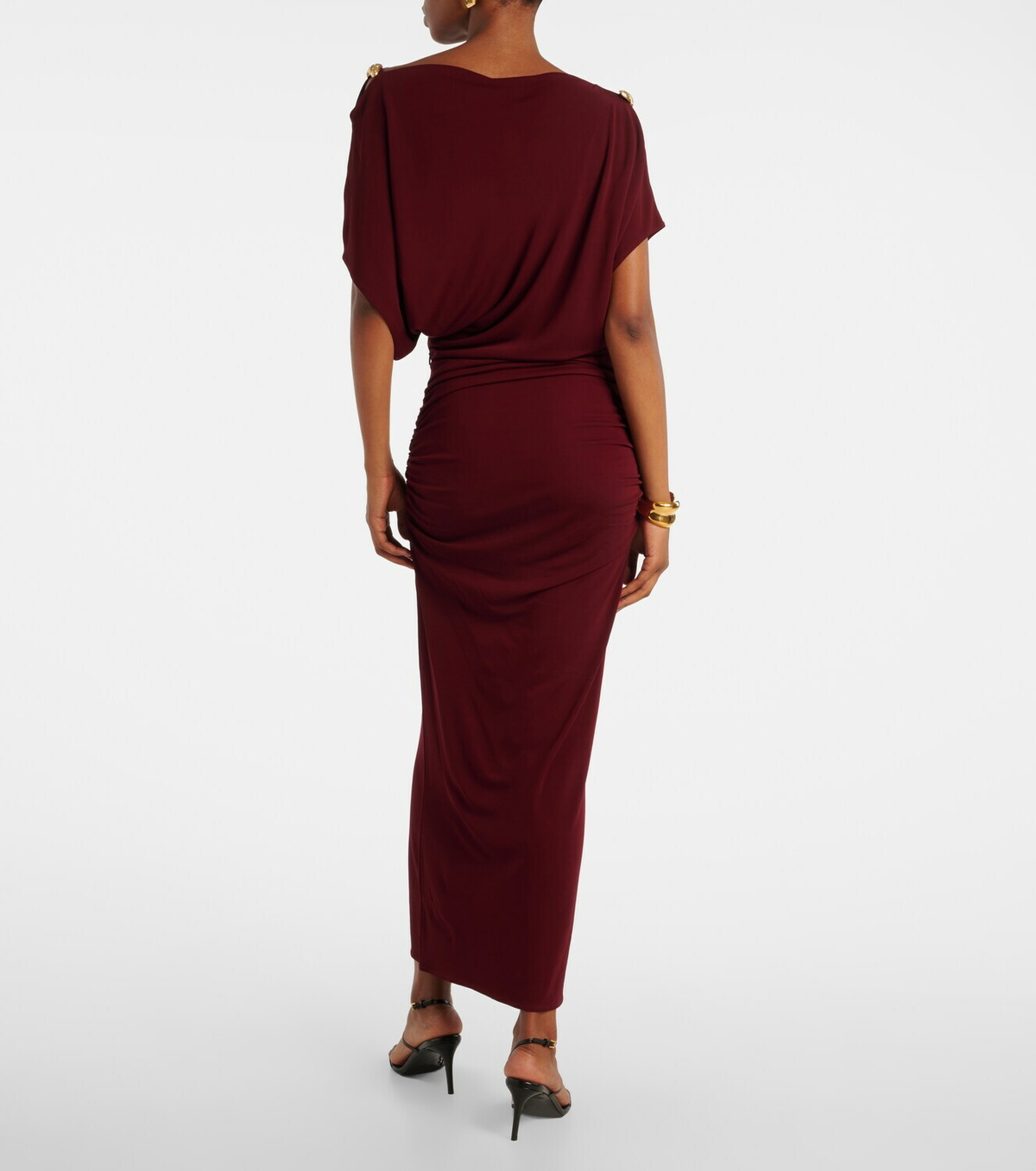 Altuzarra Brina embellished draped jersey gown